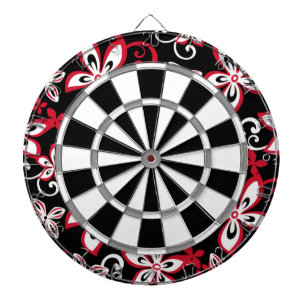 TABLA DARDOS ALOHA HAWAII (PRETO/VERMELHO)