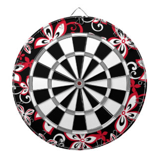 TABLA DARDOS ALOHA HAWAII (PRETO/VERMELHO)