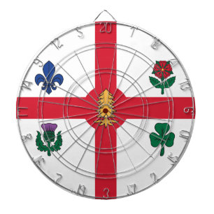 Tabla Dardos Alvo de dardos com Bandeira de Montreal, Canadá