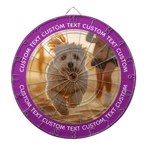 Tabla Dardos Alvo de Dardos com Foto Personalizada & Texto - Ar