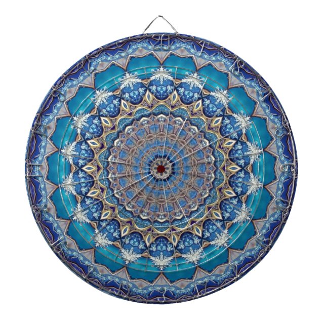 Tabla Dardos Alvo de Dardos Decorativo Azul (Frente)