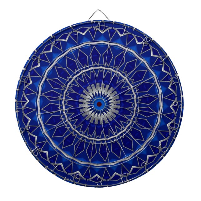 Tabla Dardos Alvo de Dardos Decorativo Azul (Frente)