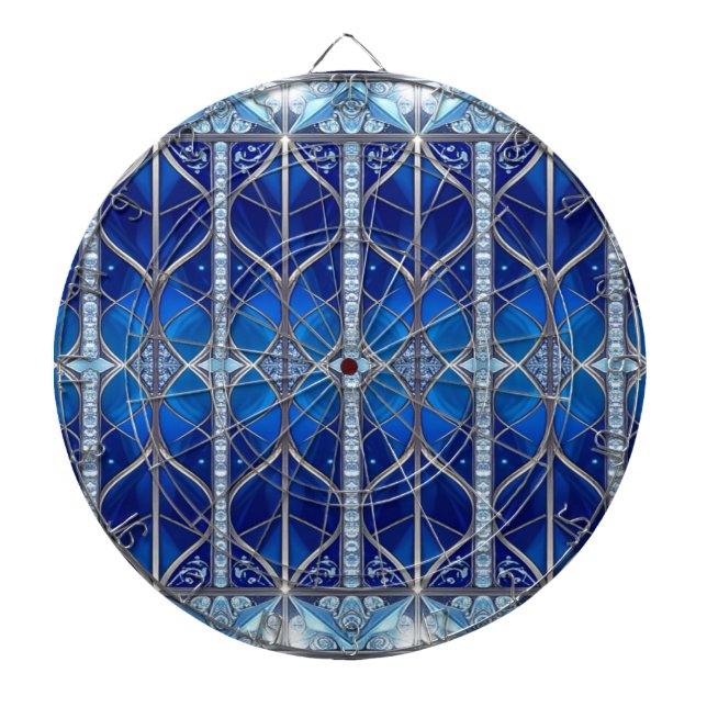 Tabla Dardos Alvo de Dardos Decorativo Azul (Frente)