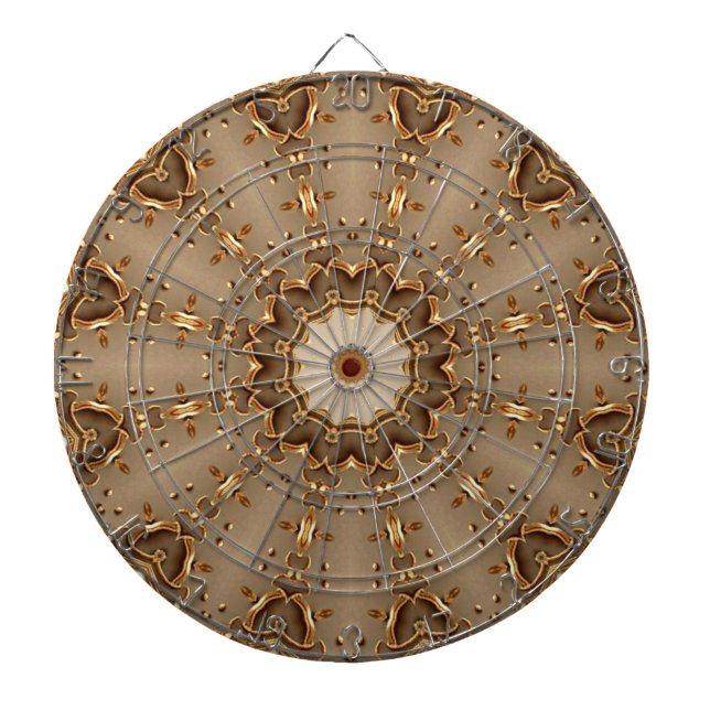 Tabla Dardos Alvo de Dardos Decorativo Dourado (Frente)