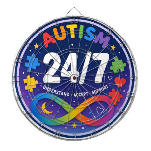 Tabla Dardos Alvo de Dardos do Autismo