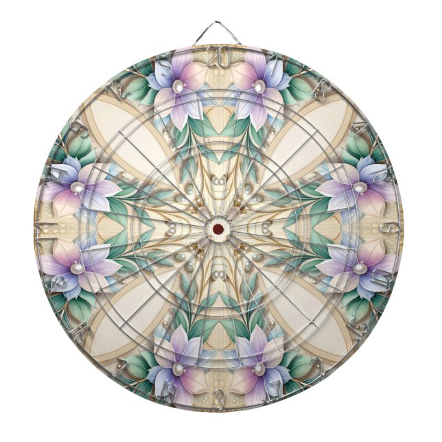 Tabla Dardos Alvo de Dardos Floral Decorativo (Frente)