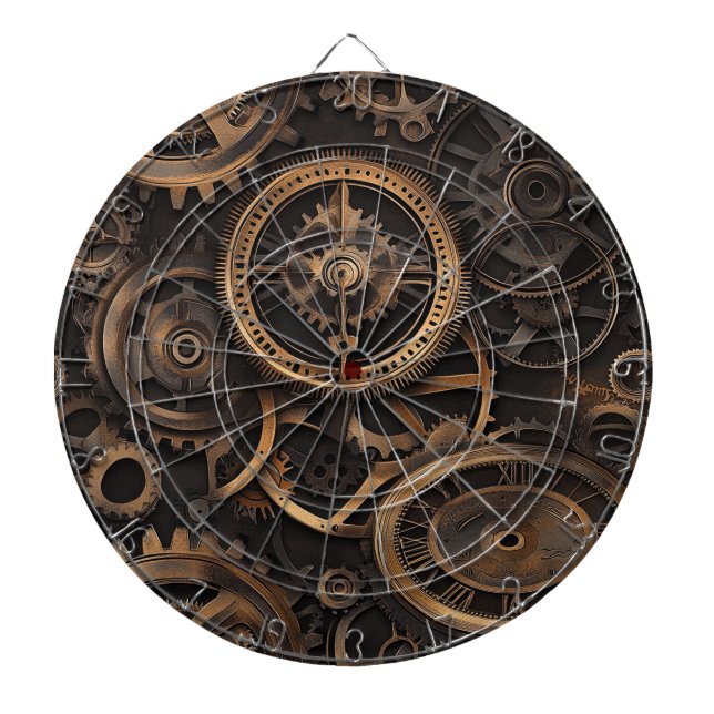 Tabla Dardos Alvo de dardos Steampunk Vintage (Frente)
