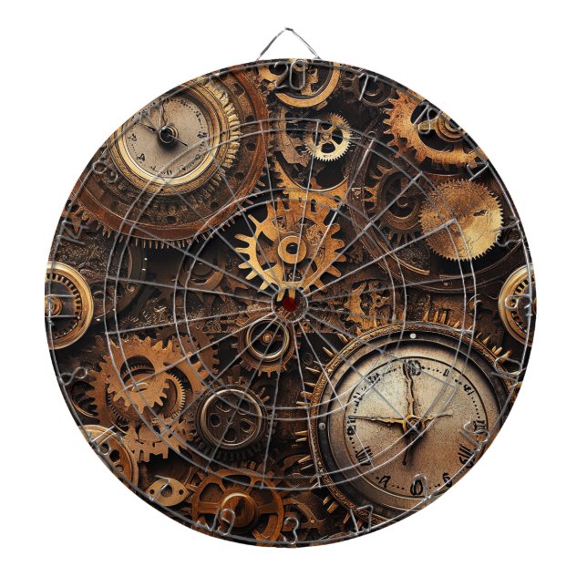 Tabla Dardos Alvo de dardos Steampunk Vintage (Frente)
