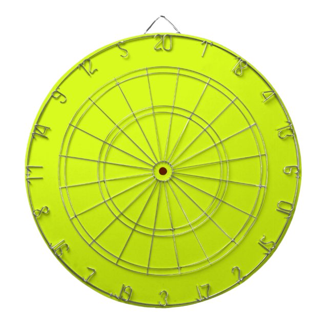 Tabla Dardos  Amarelo Chartreuse (cor sólida)  (Frente)