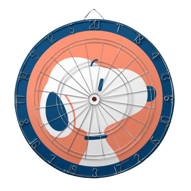 Tabla Dardos Amendoins | Padrão de Sonhos de Deco Azul Escuro d (Frente)