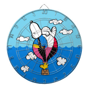 Tabla Dardos Amendoins Snoopy & Woodstock Balão de Ar Quente