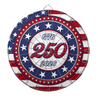 Tabla Dardos America’s 250th Birthday With USA Flag