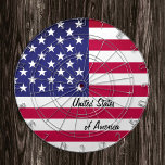 Tabla Dardos American Flag Dartboard, Estados Unidos da América<br><div class="desc">Quadro: Estados Unidos da América e jogo de conselho americano - adoro o meu país, a minha família - jogos de férias, dia de os pais, patriotas/fã de esporte</div>