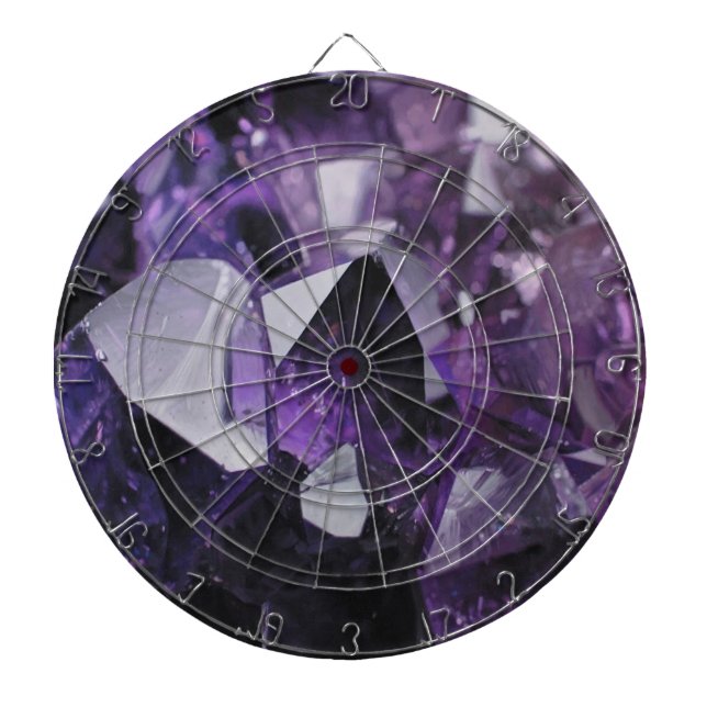 Tabla Dardos ametista roxo holístico de cicatrização de quartzo (Frente)