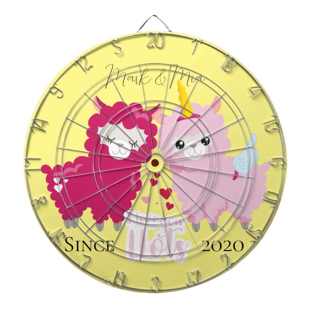 Tabla Dardos Amo-Te Lotes Llama Personalizado Dando-Lhe O Prese (Frente)