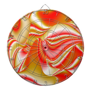 Tabla Dardos Amor e Abstrato 3D Rainbowart Dourado