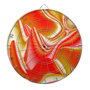 Tabla Dardos Amor e Abstrato 3D Rainbowart Dourado