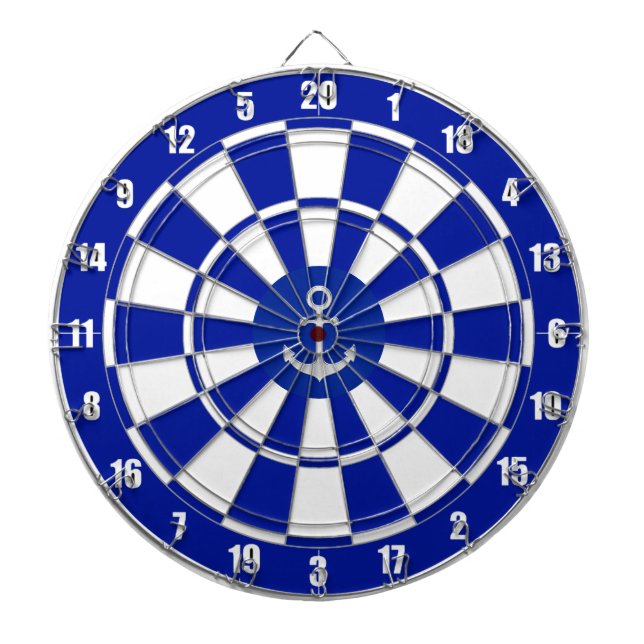 Tabla Dardos Âncora no Marinho Blue e White Dart Board (Frente)