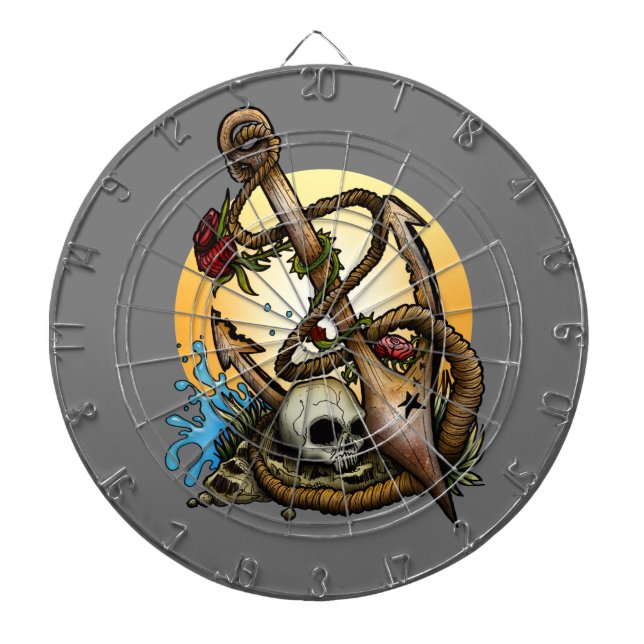 Tabla Dardos Ancorado (Frente)