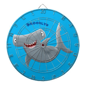 Tabla Dardos Animação engraçada de tubarão Hammerhead