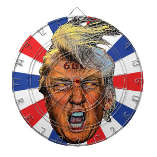 Tabla Dardos Anti Presidente Trump Boca Grande Diabo