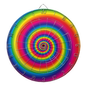 Tabla Dardos Arco-Íris Espiral