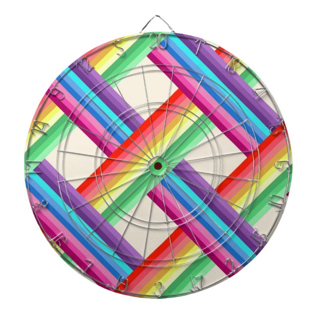Tabla Dardos Arco-íris Twist (Frente)