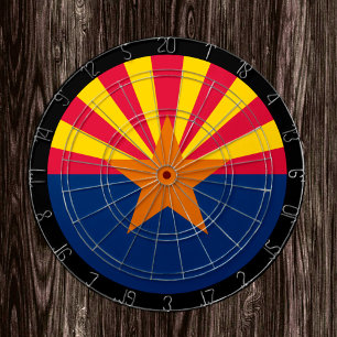 Tabla Dardos Arizona Flag Painel de Arizona e / conselho de jo