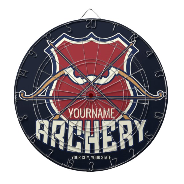 Tabla Dardos Arquivamento de NOME Personalizado Seta de Arco Re (Frente)
