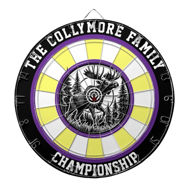 Tabla Dardos Arte-Alvo da Floresta Precision Moose (Frente)