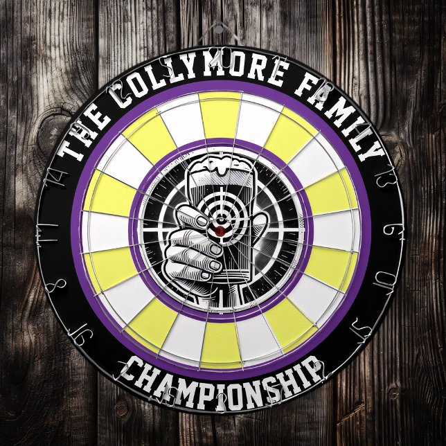 Tabla Dardos Arte-Alvo De Vidro De Cerveja Negra (Criador carregado)