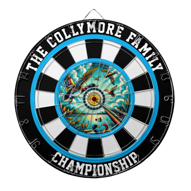 Tabla Dardos Arte De Caça A Patos Inspirada Na Natureza (Frente)