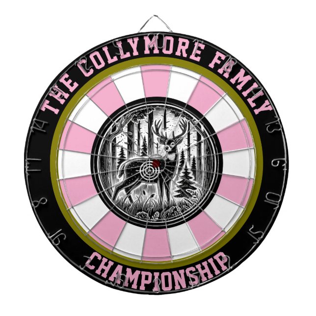 Tabla Dardos Arte de Parede Rustic Deer Target (Frente)