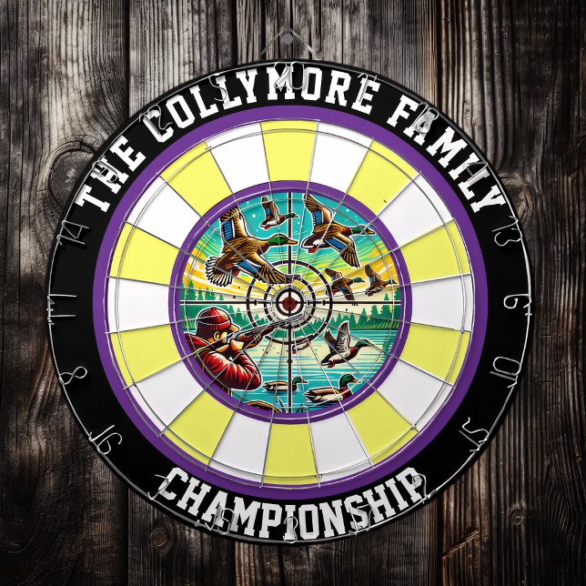 Tabla Dardos Arte de Parede Rústica do Voo das Aves Aquáticas (Criador carregado)