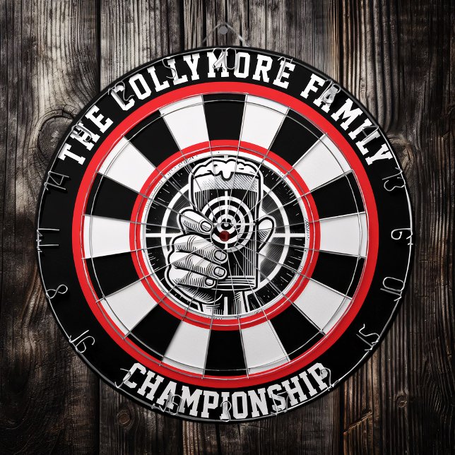 Tabla Dardos Arte De Vidro De Cerveja Caçada (Criador carregado)