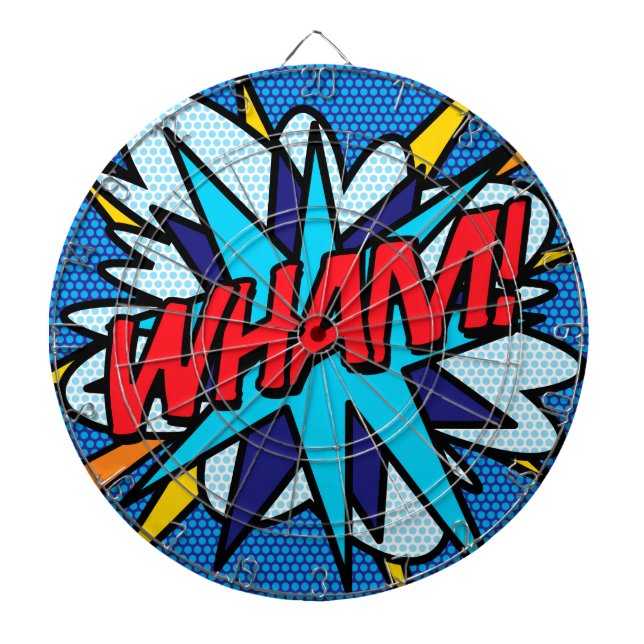 Tabla Dardos Arte Pop de Quadrinhos WHAM (Frente)