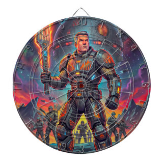 Tabla Dardos Arte Pop Retro de Quadrinhos de Ficção Científica 