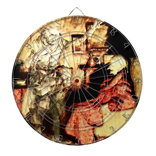 Tabla Dardos Arthur Rackham - Um Carol de Natal - Scrooge (Frente)
