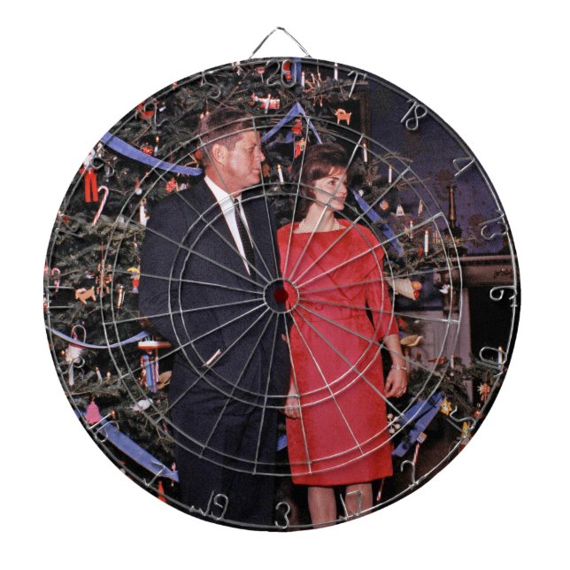 Tabla Dardos Árvore de Natal Presidente John Kennedy & Jacqueli (Frente)