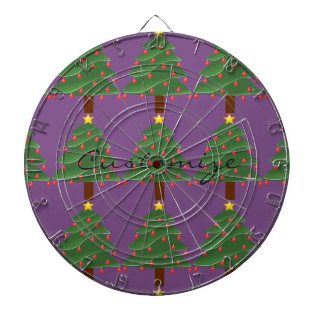 Tabla Dardos Árvore Natal Trocado (Frente)
