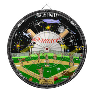 Tabla Dardos As noites estrelados de campo de basebol V. 2