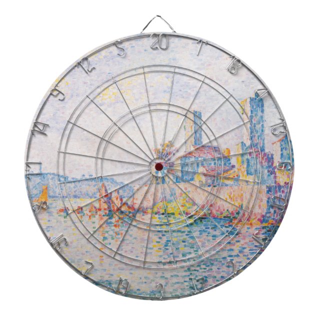 Tabla Dardos As torres de Antibes (por Paul Signac) (Frente)