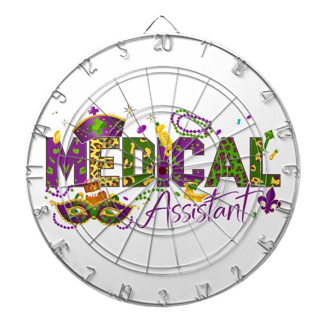 Tabla Dardos Assistente Médico - Mardi Gras (Frente)