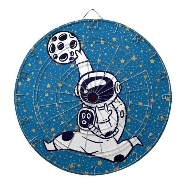 Tabla Dardos Astronauta Basquete (Frente)