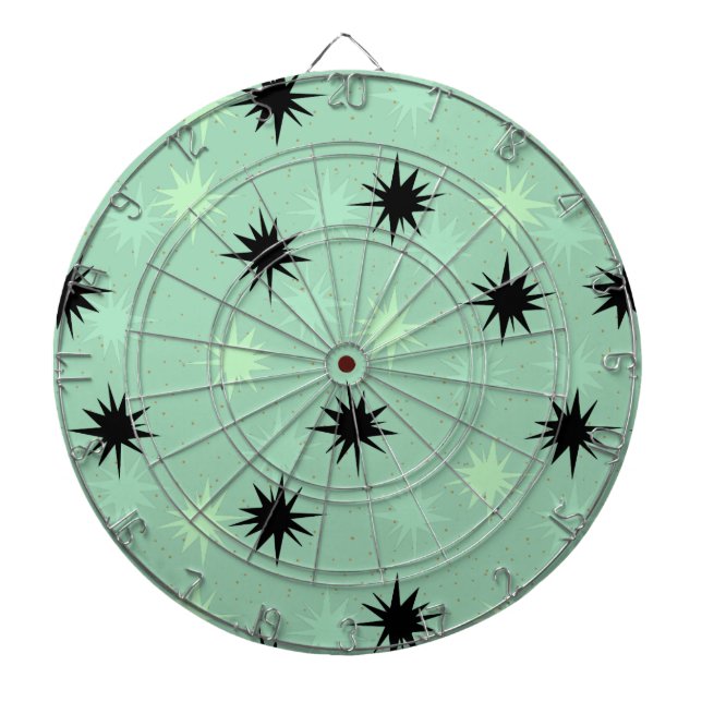Tabla Dardos Atomic Jade & Mint Starbursts Igloo Dart Board (Frente)