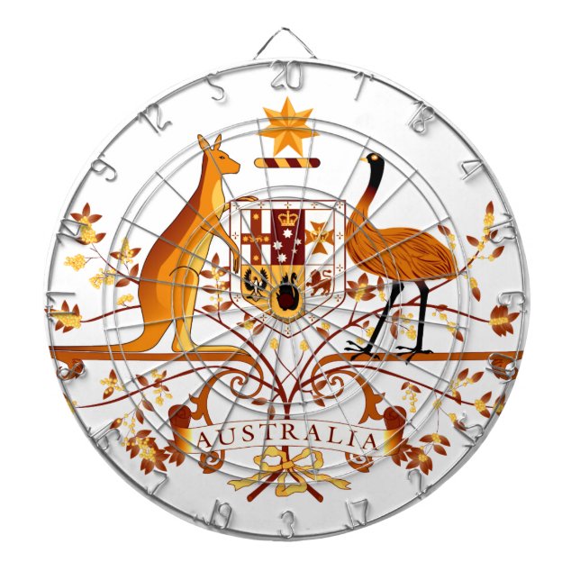 Tabla Dardos Austrália COA Brown (Frente)