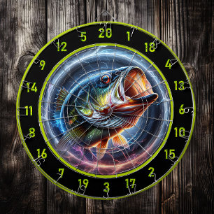 Tabla Dardos Aventura Bass Capturada no Dart Board