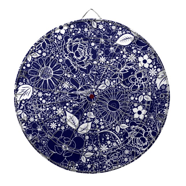 Tabla Dardos Azul de Beleza Botânica (Frente)