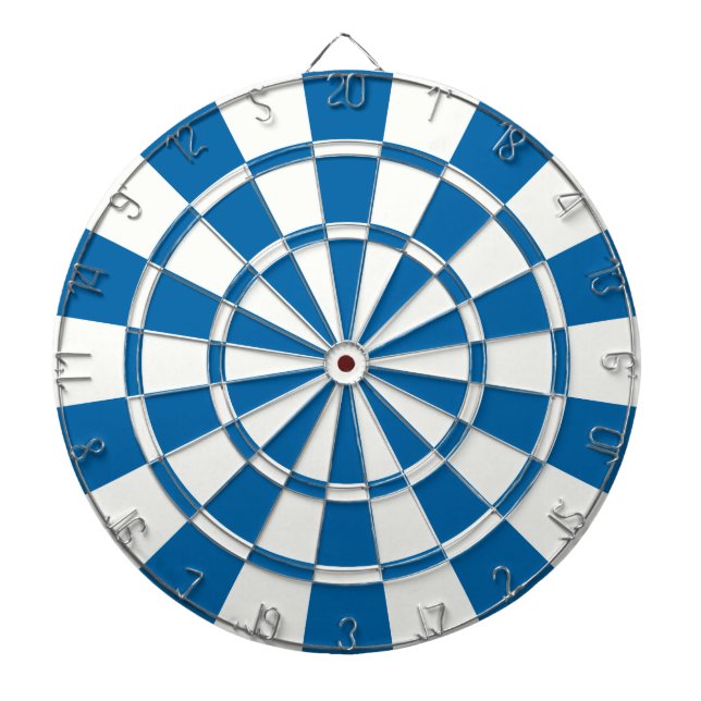 Tabla Dardos Azul E Branco Da Espátula (Frente)