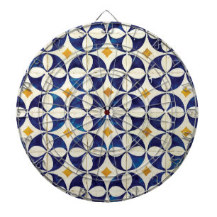 Tabla Dardos Azulejos Portugueses - Design de Padrão Azulejo